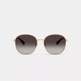 C Metall-Sonnenbrille mit runden Gläsern