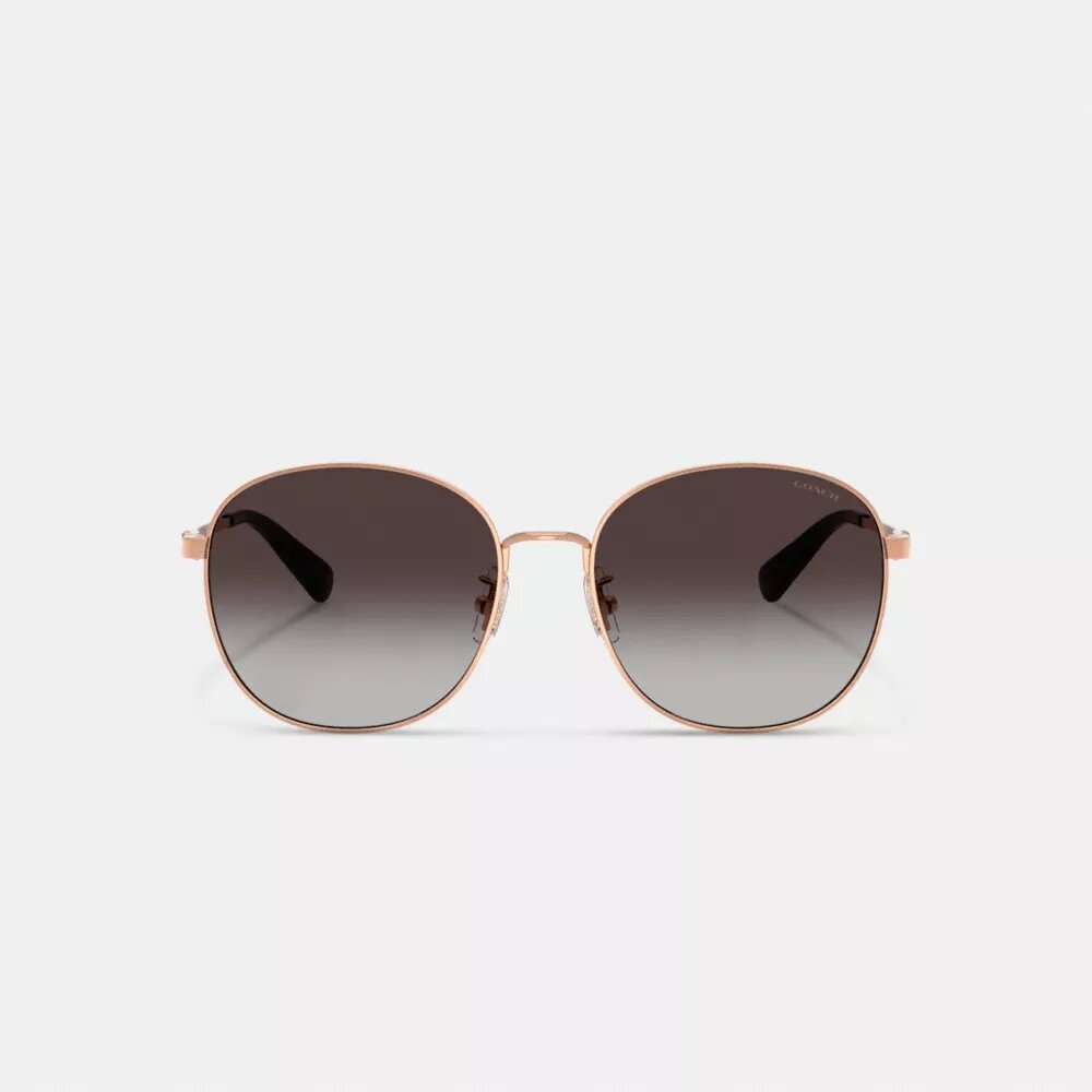 C Metall-Sonnenbrille mit runden Gläsern