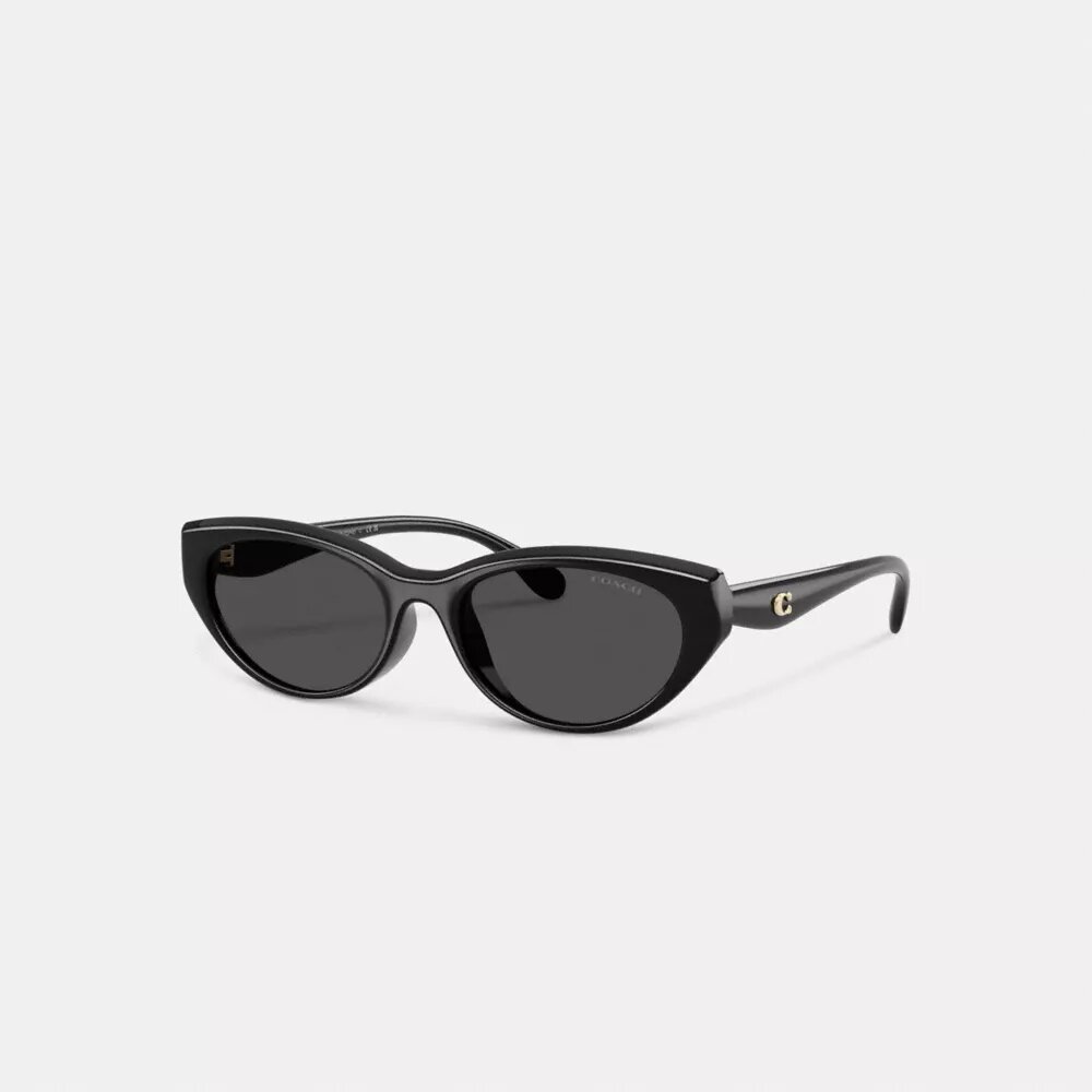 C-Metallbeschläge, ovale Cat-Eye-Sonnenbrille
