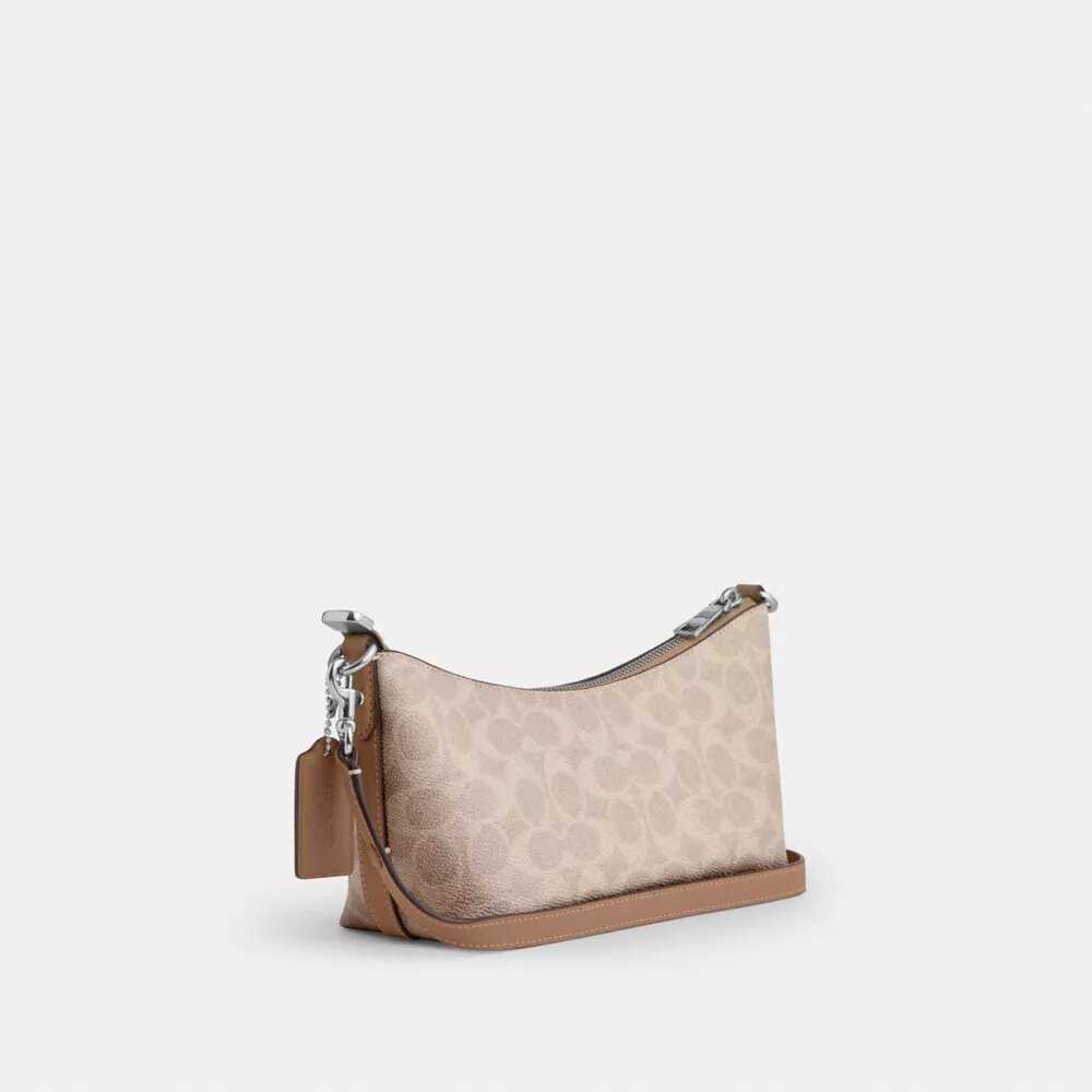 Caitlin-Schultertasche aus Signature Canvas