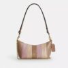 Caitlin-Schultertasche mit gestreiftem Patchwork