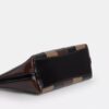 Caitlin-Schultertasche mit gestreiftem Patchwork