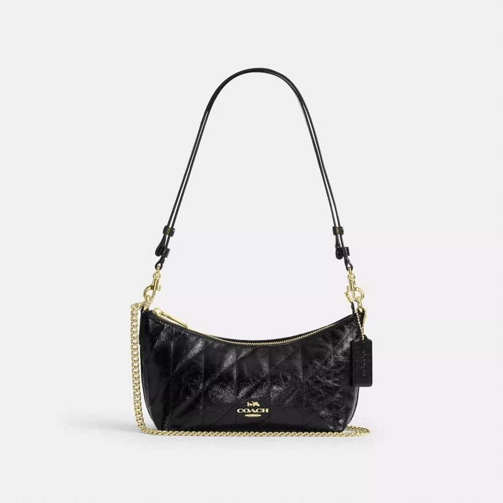 Caitlin-Schultertasche mit Steppung