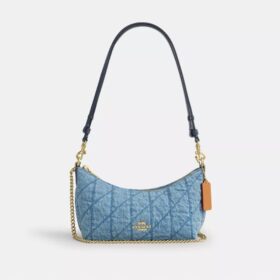 Caitlin-Schultertasche mit Steppung