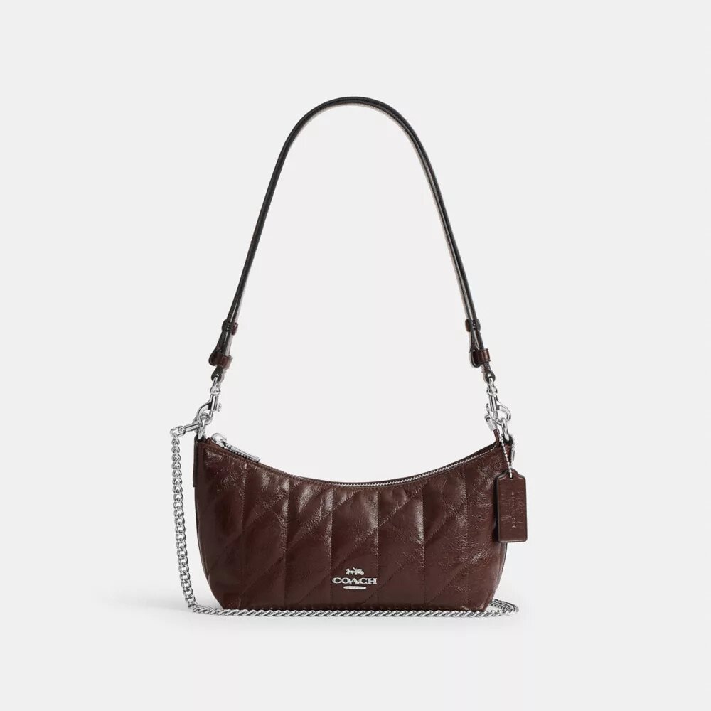 Caitlin-Schultertasche mit Steppung