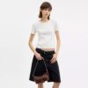 Caitlin-Schultertasche mit Steppung
