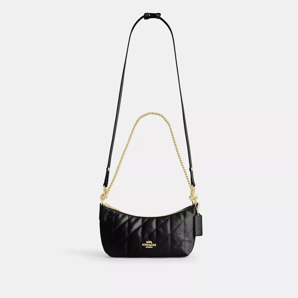 Caitlin-Schultertasche mit Steppung