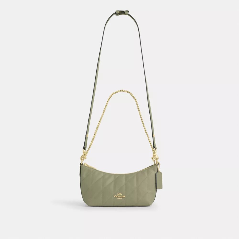 Caitlin-Schultertasche mit Steppung