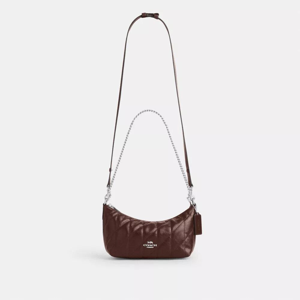 Caitlin-Schultertasche mit Steppung