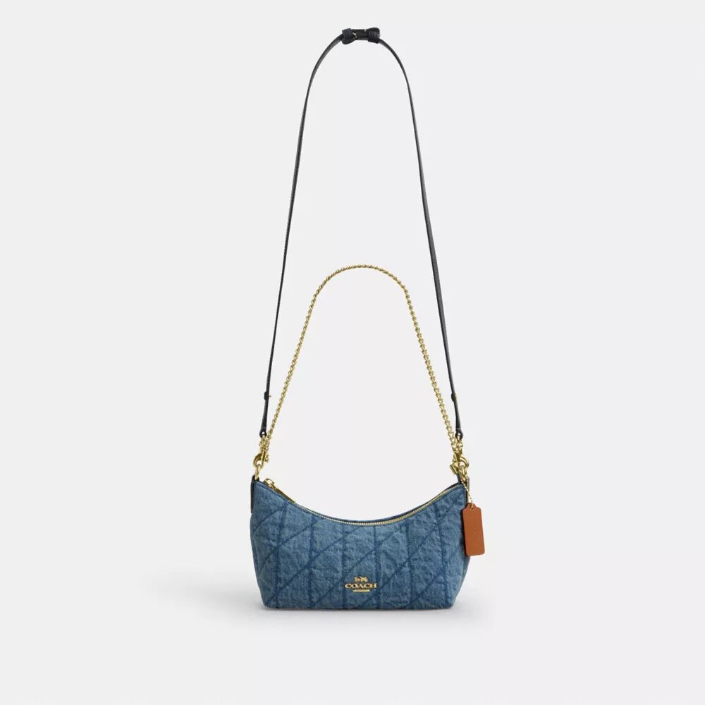 Caitlin-Schultertasche mit Steppung