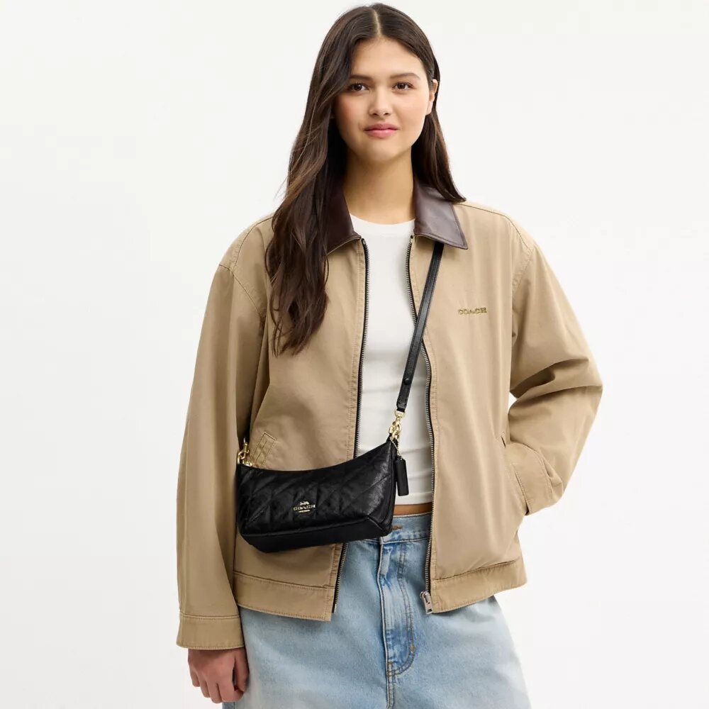 Caitlin-Schultertasche mit Steppung