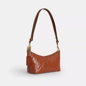 Caitlin-Schultertasche mit Steppung und Anhänger