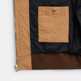 Canvas-Kapuzenpullover mit Reißverschluss
