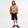 Canvas-Kapuzenpullover mit Reißverschluss