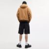 Canvas-Kapuzenpullover mit Reißverschluss