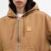 Canvas-Kapuzenpullover mit Reißverschluss