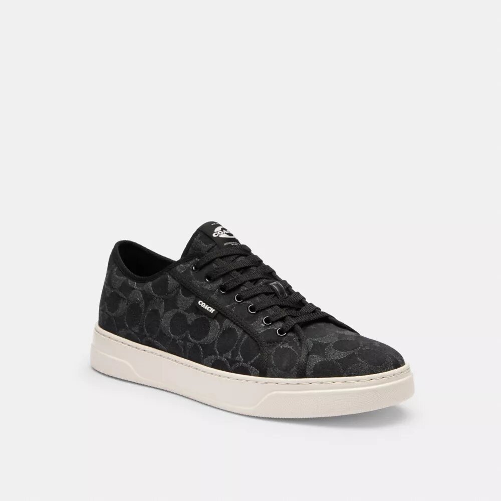 Canvas-Sneaker aus Signature-Denim