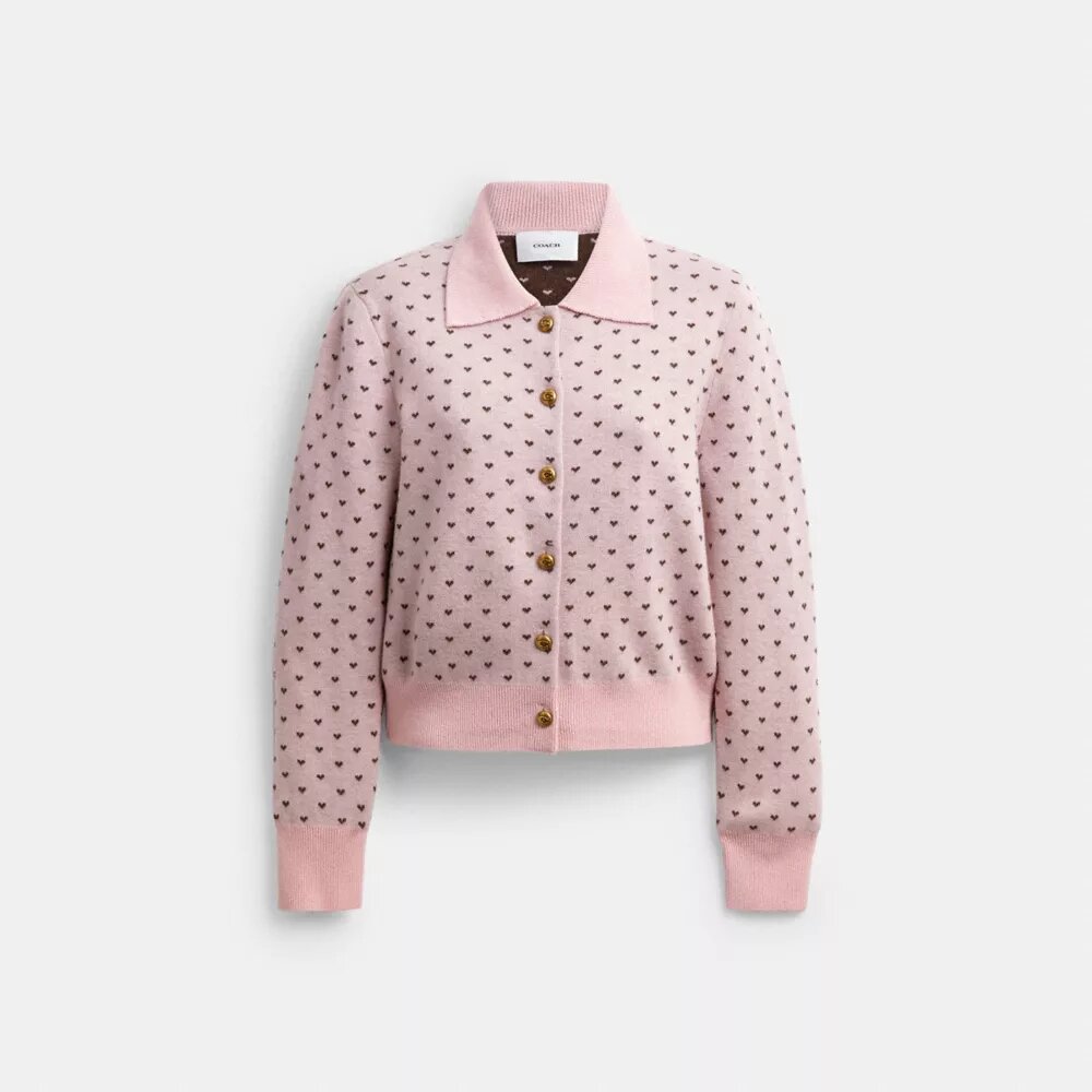 Cardigan mit „Shrunken Heart“-Print