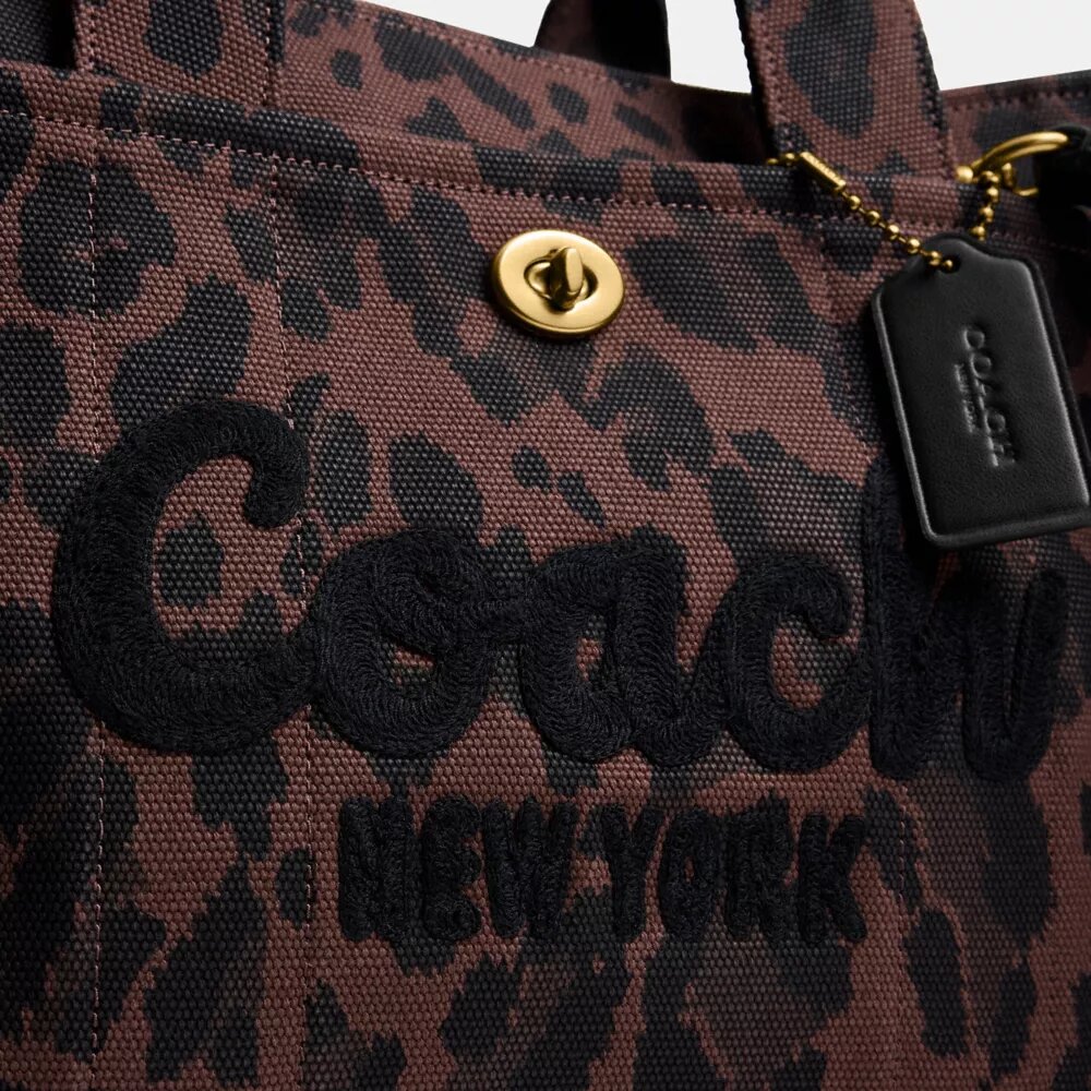 Cargo-Tote-Bag mit Leopardenmuster