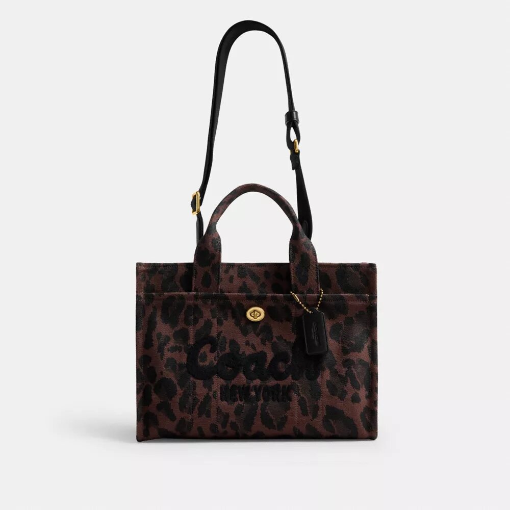 Cargo-Tote-Bag mit Leopardenmuster