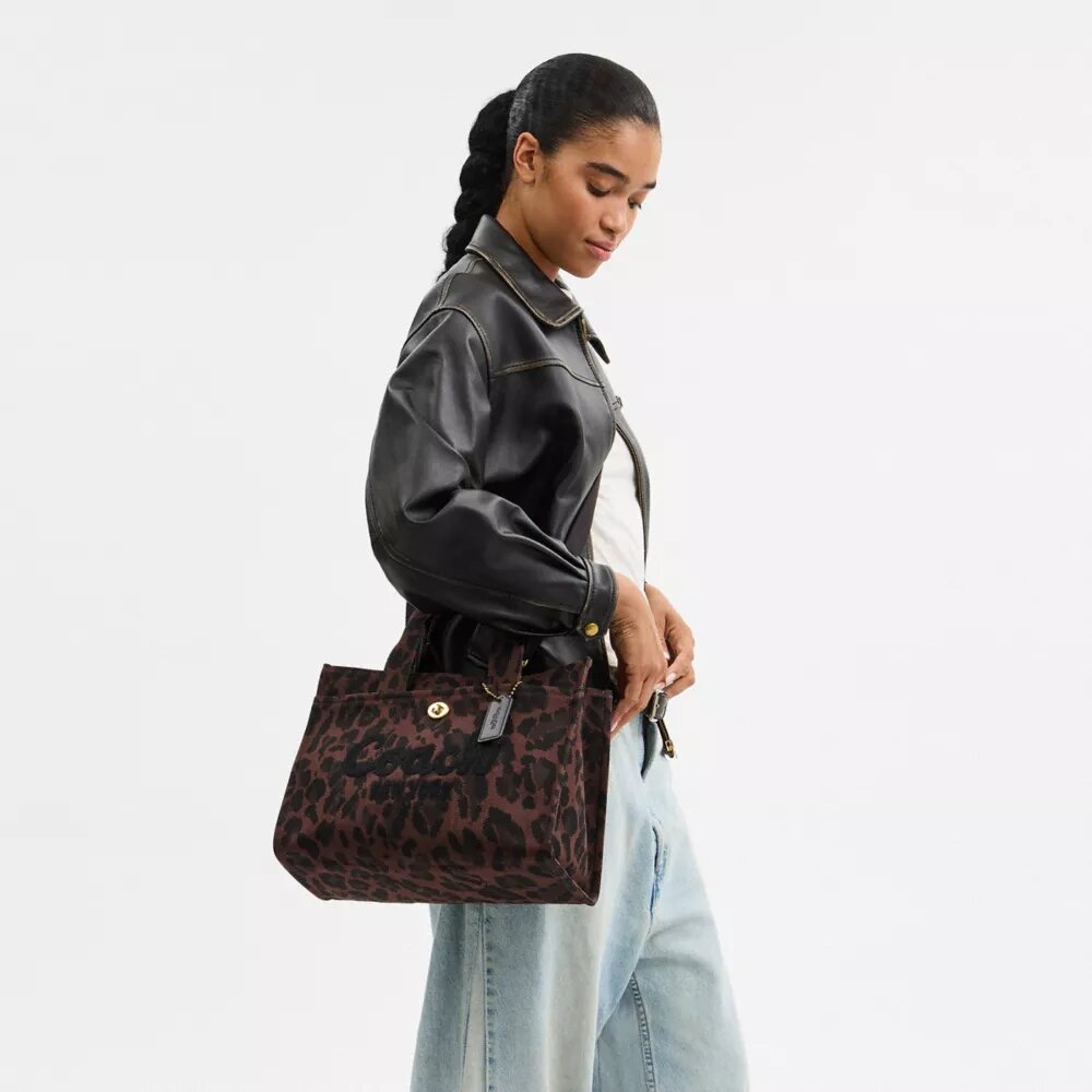 Cargo-Tote-Bag mit Leopardenmuster