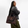 Cargo-Tote-Bag mit Leopardenmuster