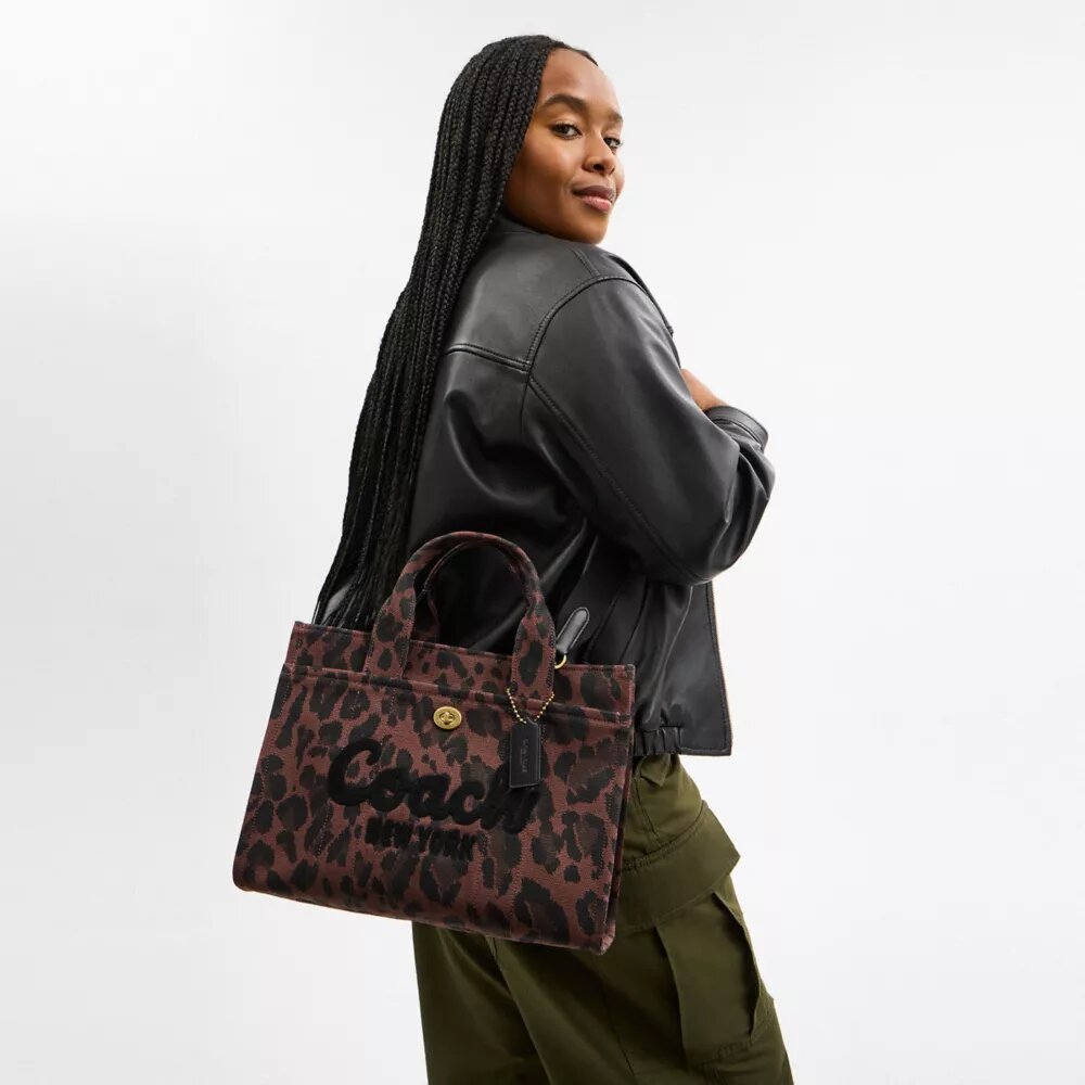 Cargo-Tote-Bag mit Leopardenmuster