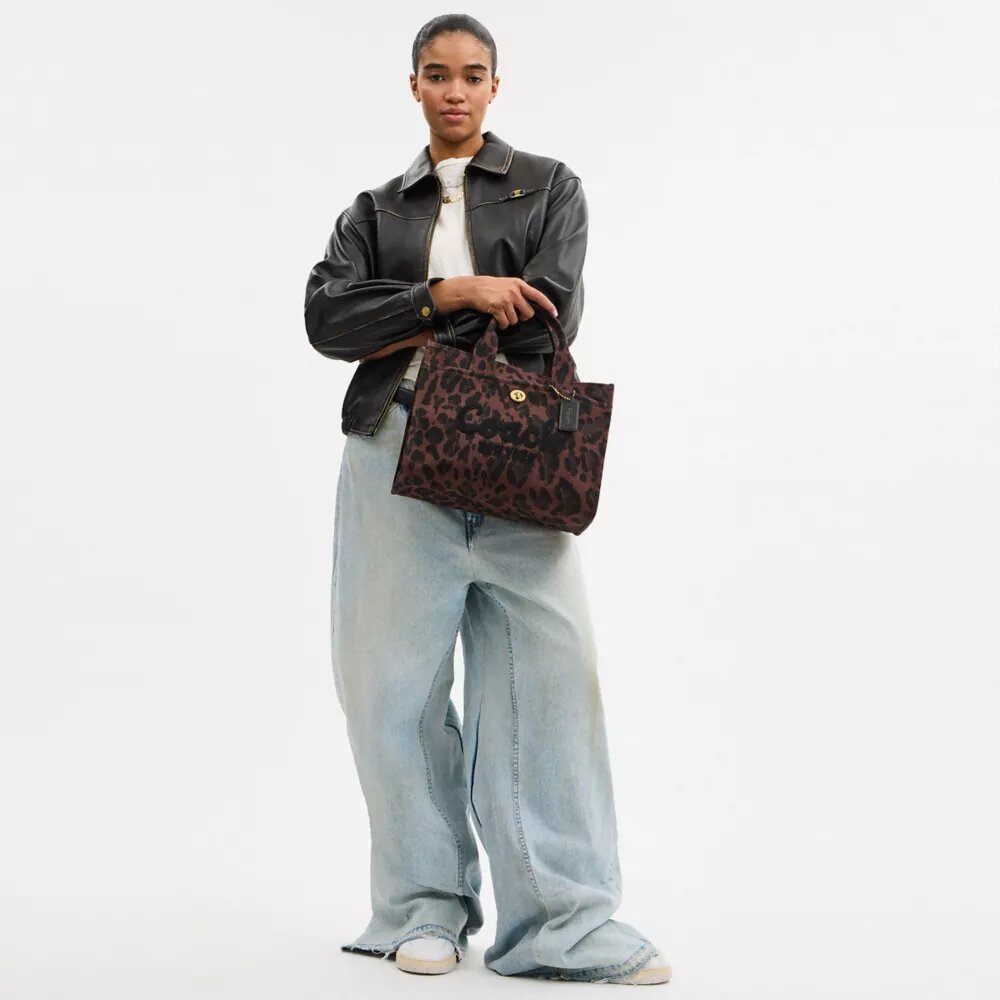Cargo-Tote-Bag mit Leopardenmuster