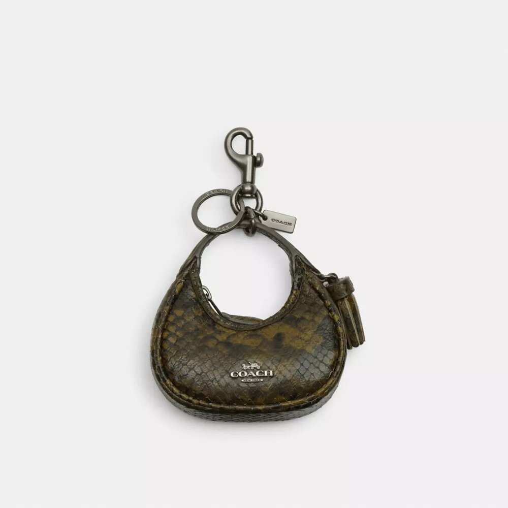 Carmen-Taschenanhänger mit Schlangenprint