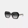 Charakteristische geometrische quadratische Sonnenbrille im Ombra-Stil