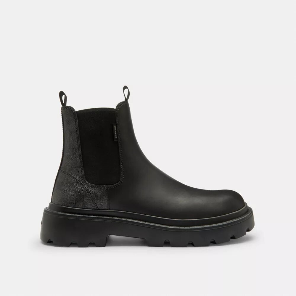 Chelsea-Boots mit Signature Canvas