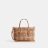 City Mini-Shopper mit Gingham-Muster