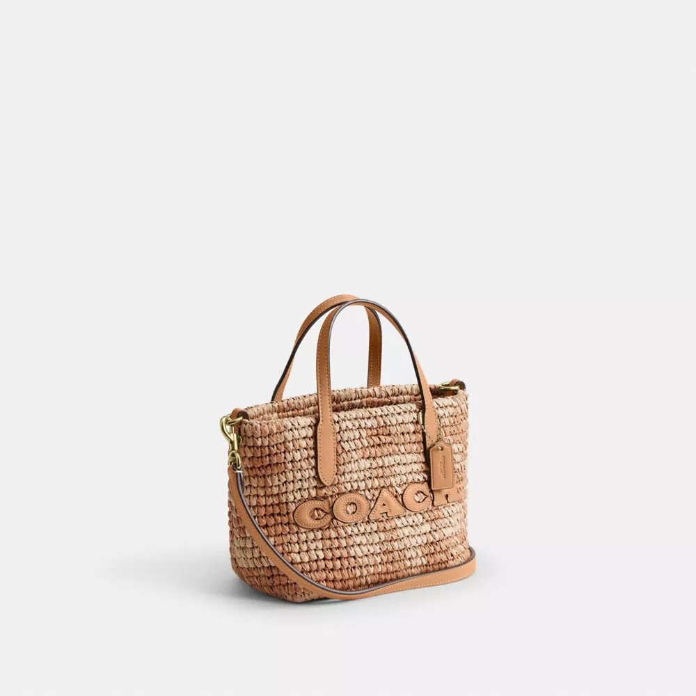 City Mini-Shopper mit Gingham-Muster