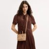 City Mini-Shopper mit Gingham-Muster