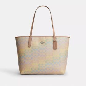 City-Tote-Bag aus „Rainbow Signature Canvas“