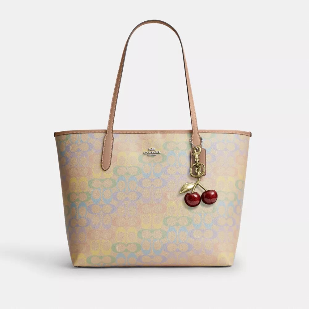 City-Tote-Bag aus „Rainbow Signature Canvas“