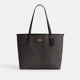 City-Tote-Bag aus Signature Canvas