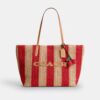 City-Tote-Bag mit Streifen und Anhänger