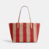 City-Tote-Bag mit Streifen und Anhänger