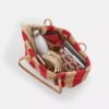 City-Tote-Bag mit Streifen und Anhänger