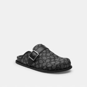 Clogs mit Schnalle aus unserem charakteristischen Jacquard