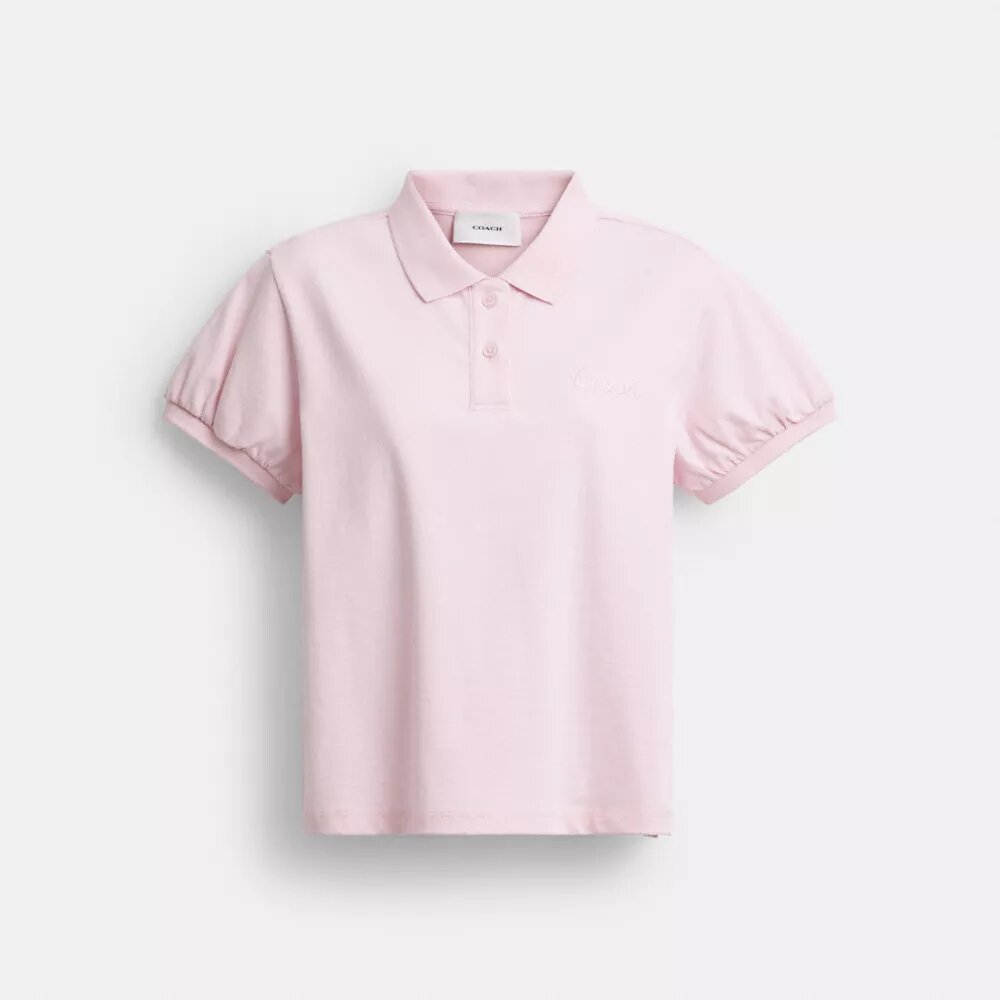 Coach Script Shrunken Poloshirt aus Bio-Baumwolle