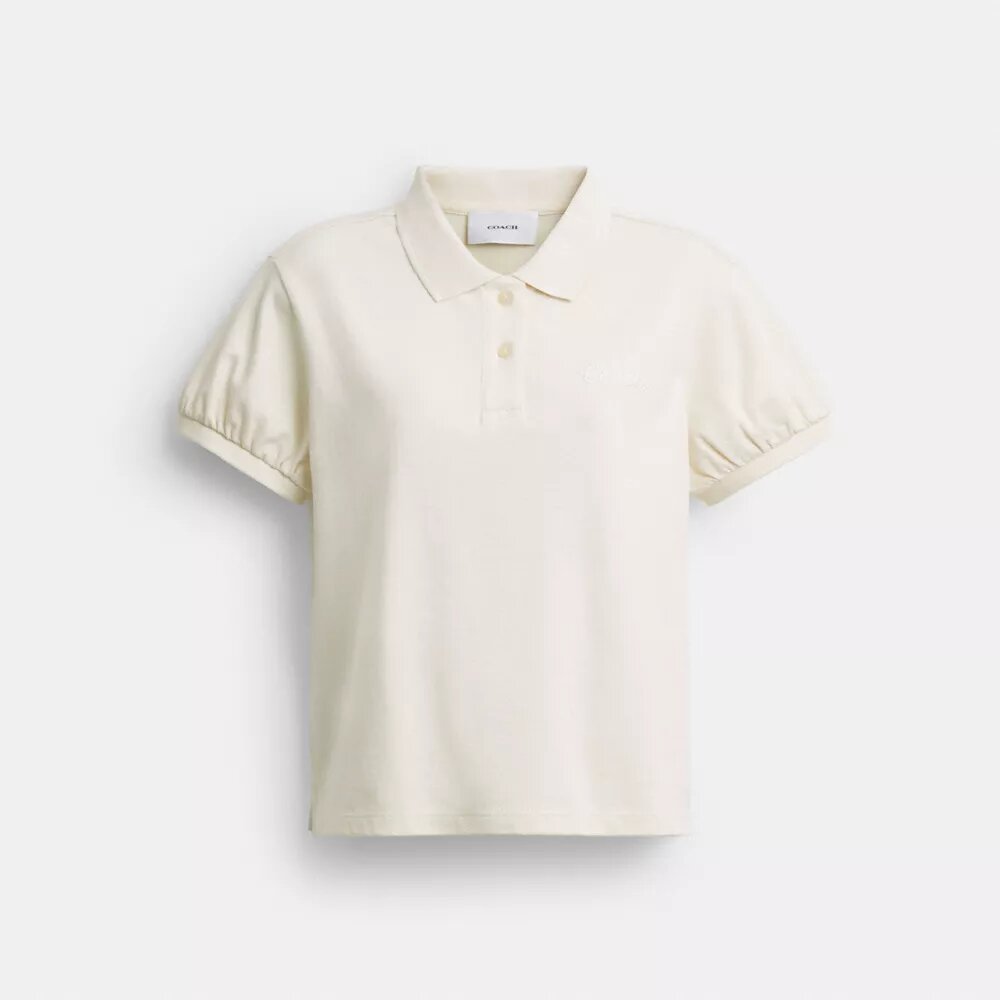Coach Script Shrunken Poloshirt aus Bio-Baumwolle