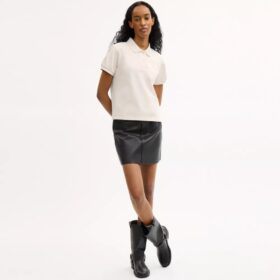 Coach Script Shrunken Poloshirt aus Bio-Baumwolle