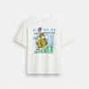 „Collage Train“ lockeres T-Shirt aus Bio-Baumwolle