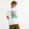 „Collage Train“ lockeres T-Shirt aus Bio-Baumwolle