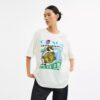 „Collage Train“ lockeres T-Shirt aus Bio-Baumwolle