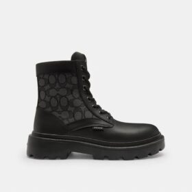 Combat-Boots mit charakteristischem Jacquard