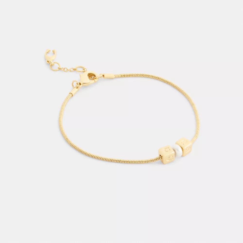 Cube-Pearl-Rondelle-Armband