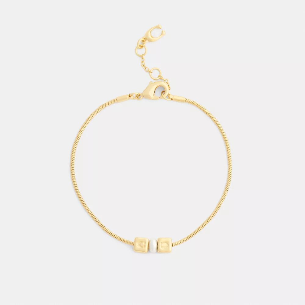 Cube-Pearl-Rondelle-Armband